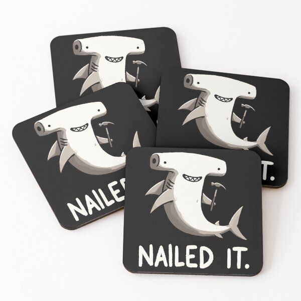 Item preview, Nailed it Hammerhead Shark designed and sold by DoodleDashShop.