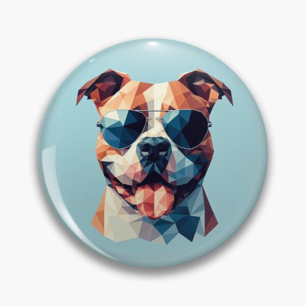 Item preview, Low poly staffie designed and sold by pseudosiren.