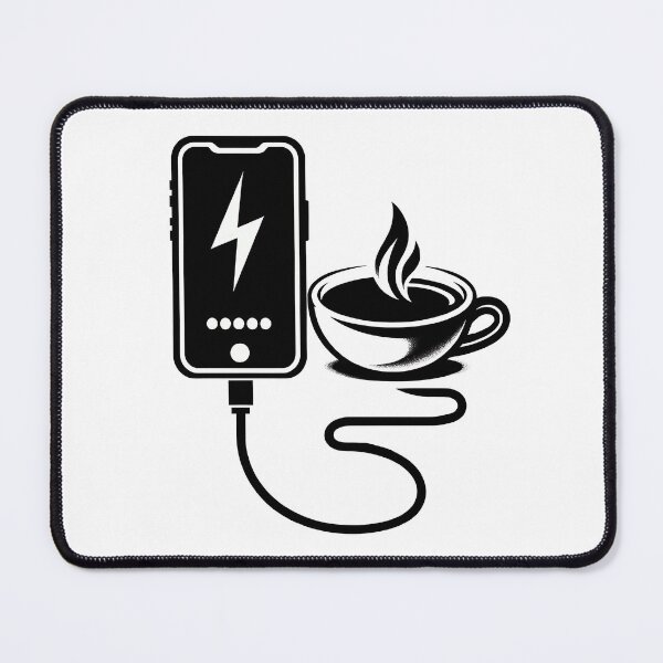 Item preview, Caffeine Charge - Energize Your Day with Coffee Power designed and sold by MnDShirts.