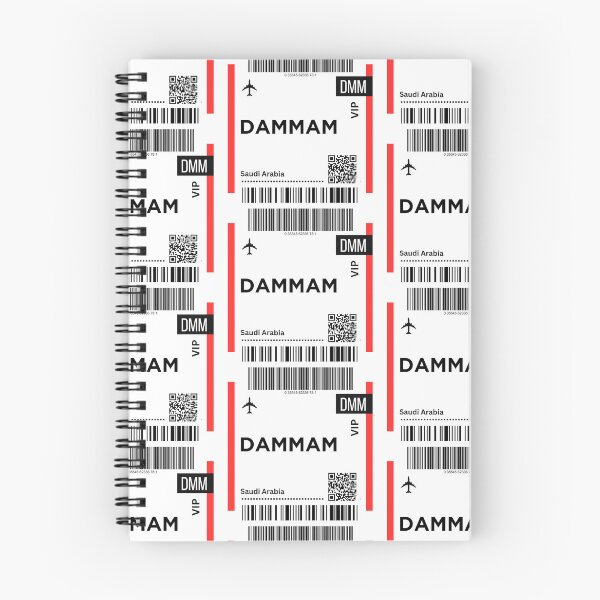 Item preview, Dammam, Saudi Arabia airplane Boarding Pass designed and sold by RoamInk.