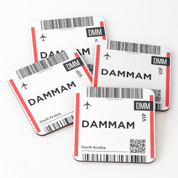 Item preview, Dammam, Saudi Arabia airplane Boarding Pass designed and sold by RoamInk.