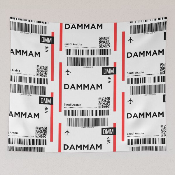 Item preview, Dammam, Saudi Arabia airplane Boarding Pass designed and sold by RoamInk.