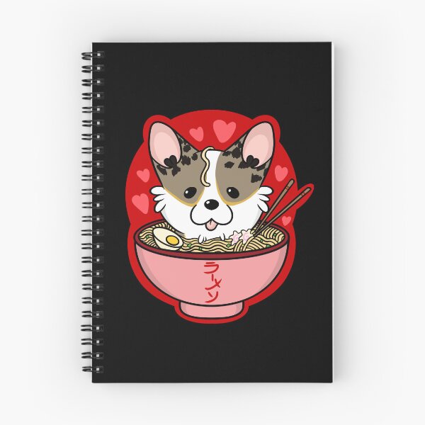Item preview, Kawaii Tri color Corgi Ramen designed and sold by DrawsCutePaws.
