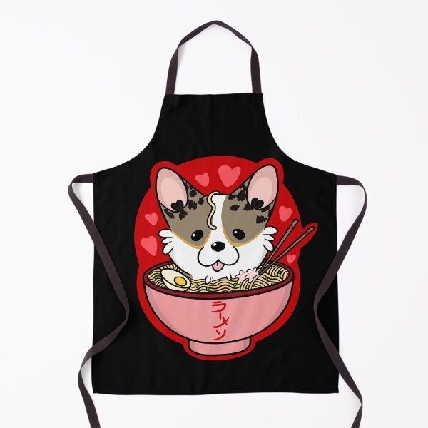 Item preview, Kawaii Tri color Corgi Ramen designed and sold by DrawsCutePaws.