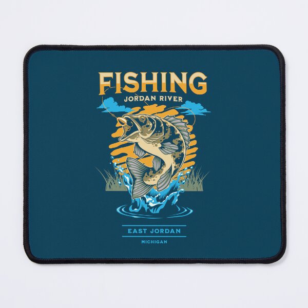 Item preview, East Jordan, Michigan, Fishing Jordan River designed and sold by StonegateArt.