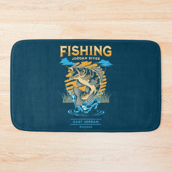 Item preview, East Jordan, Michigan, Fishing Jordan River designed and sold by StonegateArt.