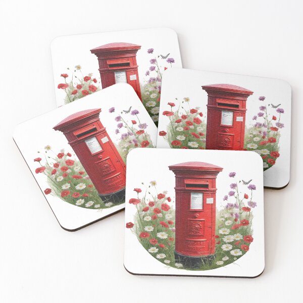 Item preview, Red post box designed and sold by jnsmerchstore.