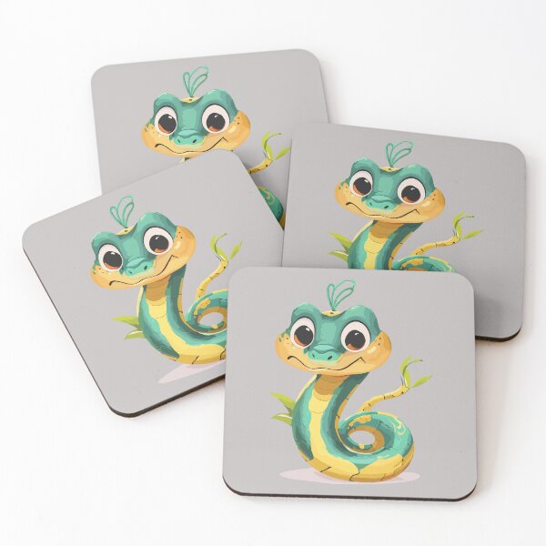 Item preview, Cute tropical snake, funny cartoon reptile designed and sold by davidbomel-Art.