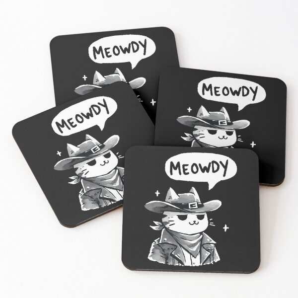 Item preview, Meowdy Cowboy Cat designed and sold by DoodleDashShop.