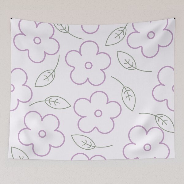 Item preview, Purple Flowers Pattern 2 designed and sold by Nesro34.