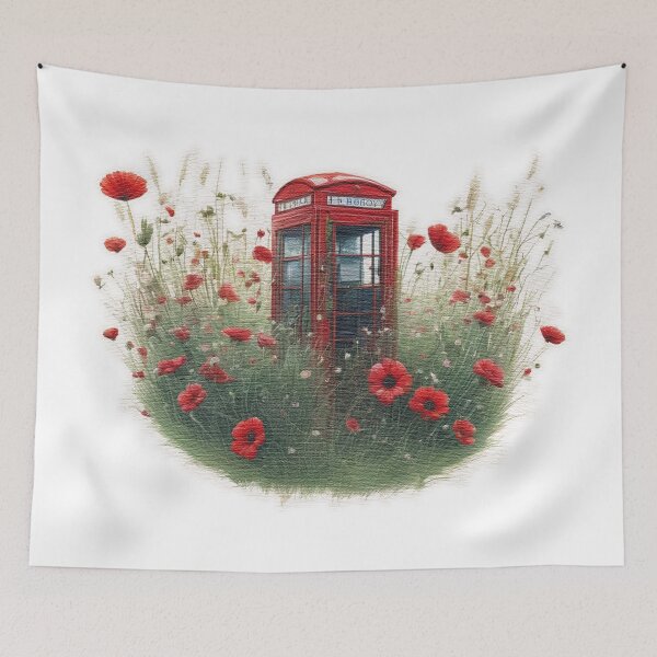 Item preview, Red telephone box designed and sold by jnsmerchstore.