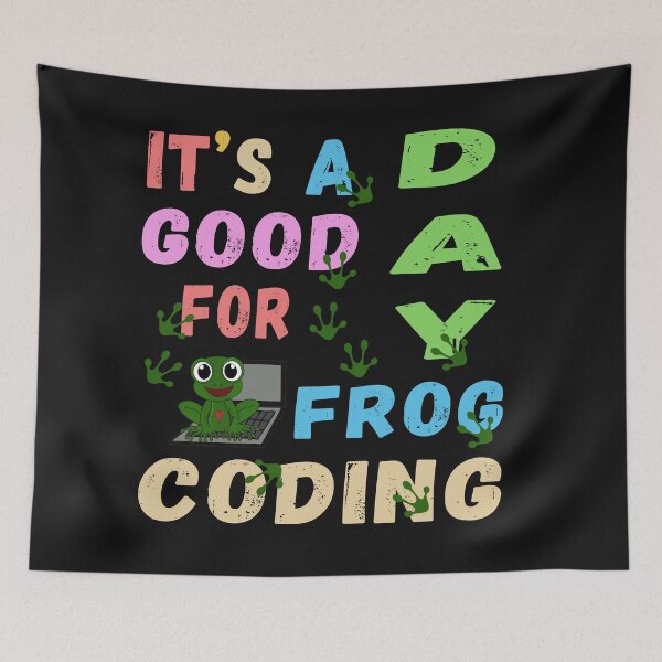 Item preview, Cute Frog and programmming designed and sold by AzureTwilight.