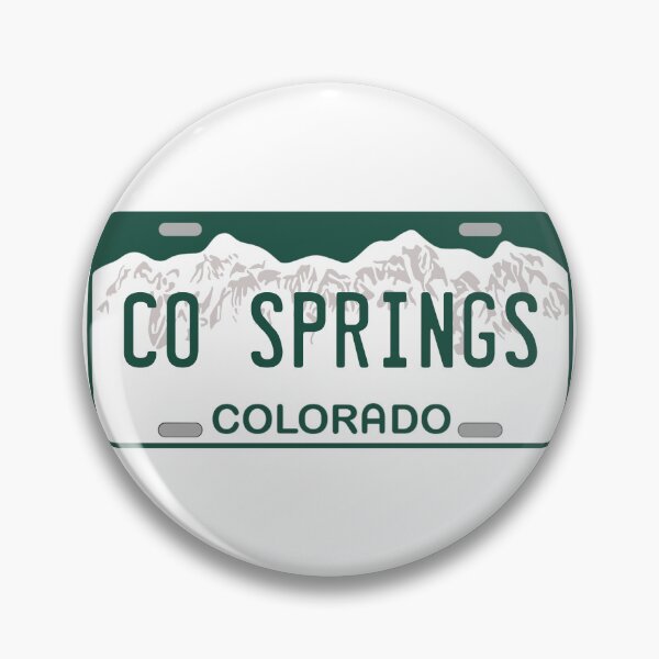 Item preview, Colorado Springs Colorado License Plate designed and sold by Decal Mania.