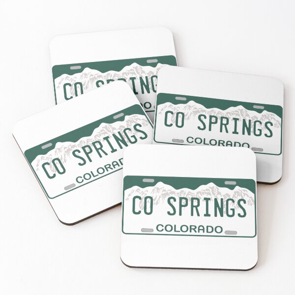 Item preview, Colorado Springs Colorado License Plate designed and sold by Decal Mania.