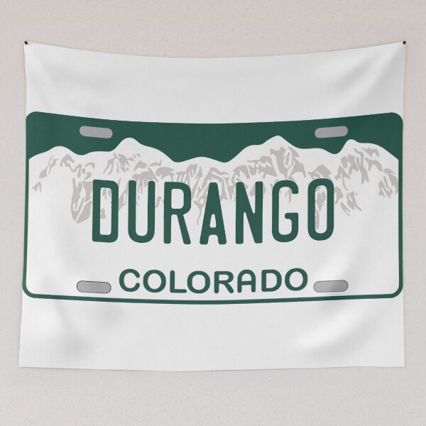 Item preview, Durango Colorado License Plate designed and sold by Decal Mania.