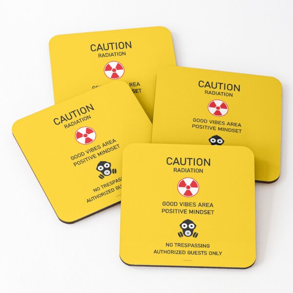 Item preview, Caution Radiation Area Radioactivity Fukushima Tchernobyl Good Vibes designed and sold by PB Mary.