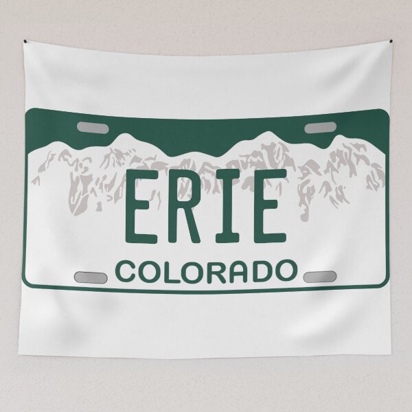Item preview, Erie Colorado License Plate designed and sold by Decal Mania.