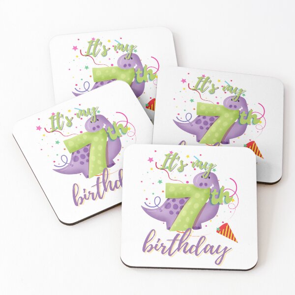 Item preview, Kids It's My 7th Birthday7 seven Happy Birthday Boys or Girls designed and sold by iliassmes.