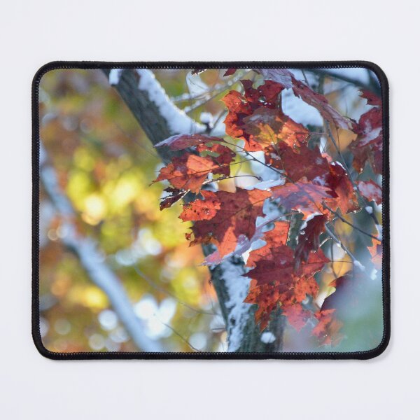 Item preview, Snowy leaves designed and sold by lisapicklepizza.