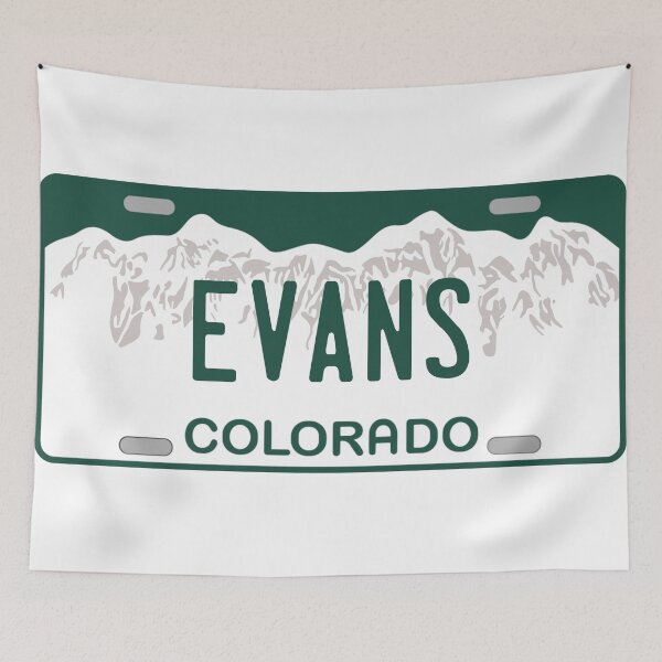 Item preview, Evans Colorado License Plate designed and sold by Decal Mania.