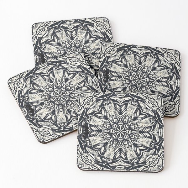 Item preview, Monochrome mandala pattern  designed and sold by Pattern-life-.