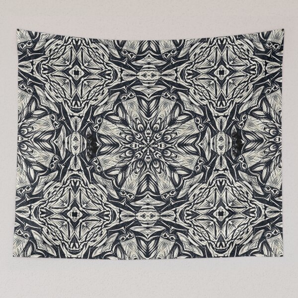 Item preview, Monochrome mandala pattern  designed and sold by Pattern-life-.