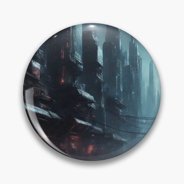Item preview, Cyberpunk Dystopia, Abstract Science Fiction, Digital Art designed and sold by Burn-Ego.