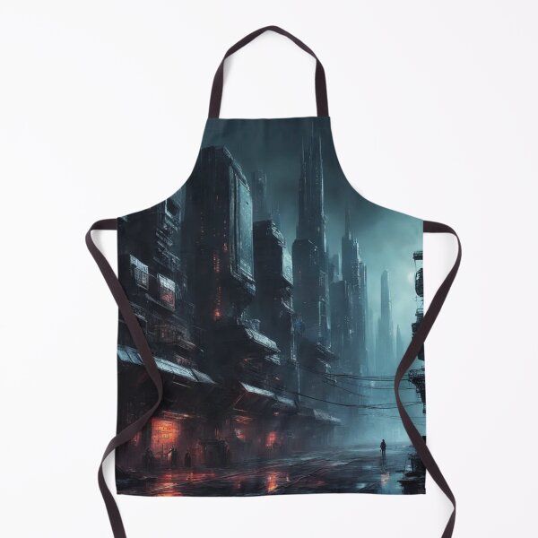 Item preview, Cyberpunk Dystopia, Abstract Science Fiction, Digital Art designed and sold by Burn-Ego.