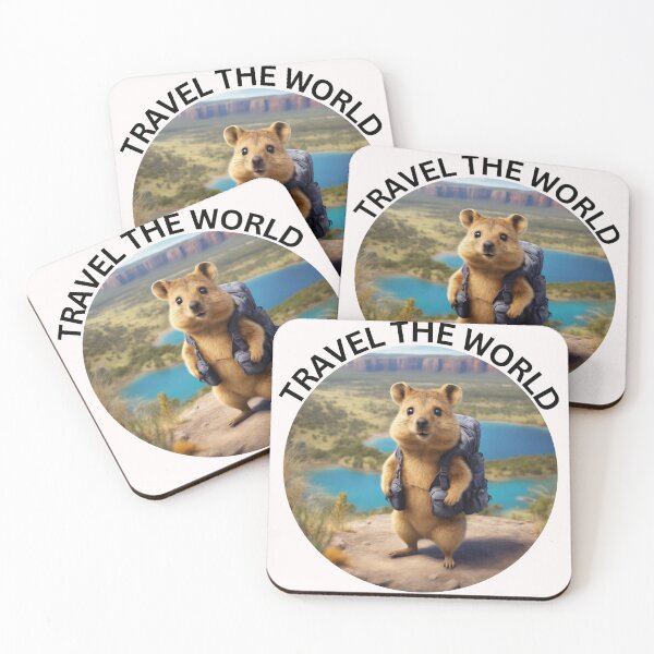 Item preview, Chilled quokka discovers the world designed and sold by KarakitAI.
