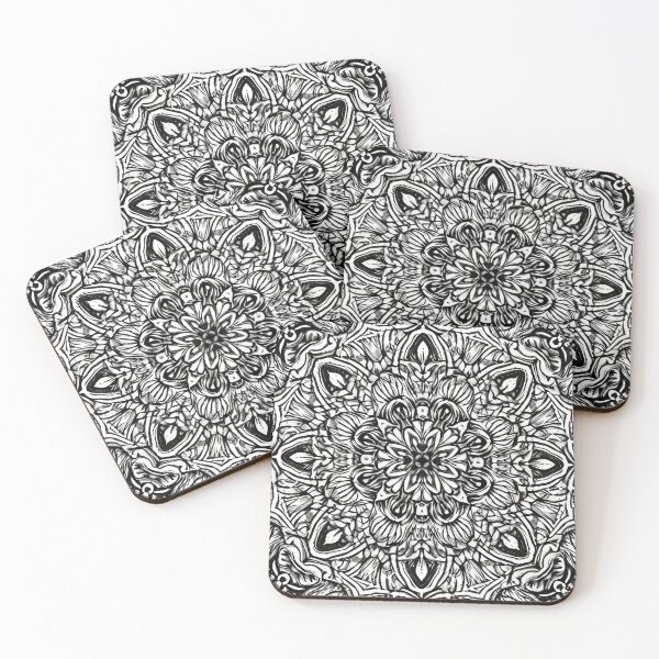 Item preview, Copy of Monochrome mandala pattern  designed and sold by Pattern-life-.