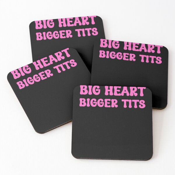 Item preview, Big Heart Bigger Tits, Funny Sarcasm Saying designed and sold by Quirky Shirts.