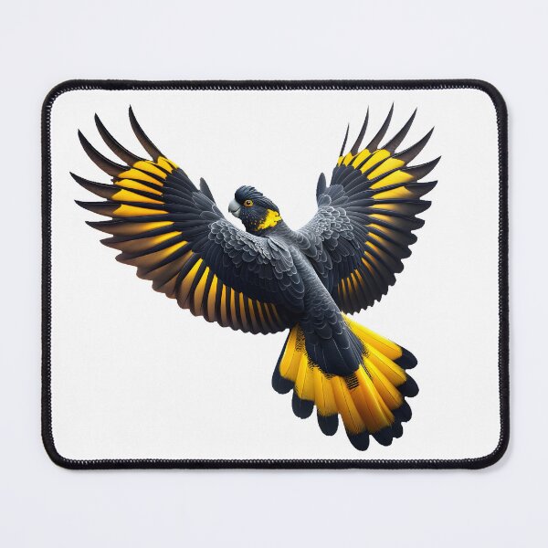 Item preview, Yellow-Tailed Black Cockatoo in flight designed and sold by Truck Stop One.