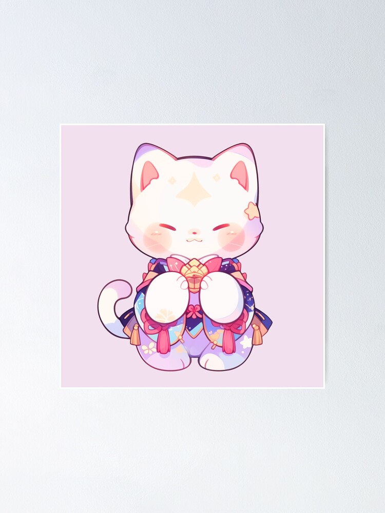 Cute Kawaii Lucky Cat Kitty in the Sailor Moon Outfit