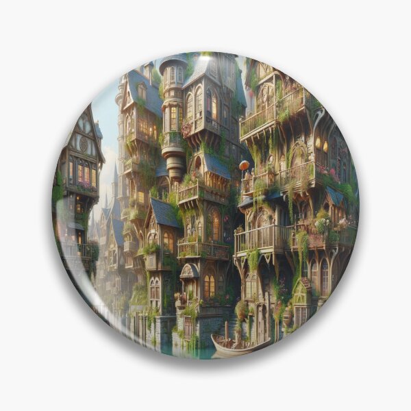 Item preview, City of Aquatic Dreams: A Fanciful Panorama designed and sold by UrbainEcho.