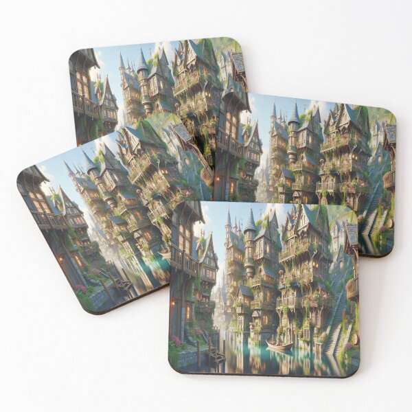 Item preview, City of Aquatic Dreams: A Fanciful Panorama designed and sold by UrbainEcho.