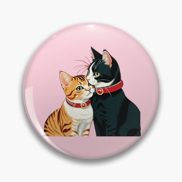 Item preview, Cats in love with red collars designed and sold by FelisDomesticus.