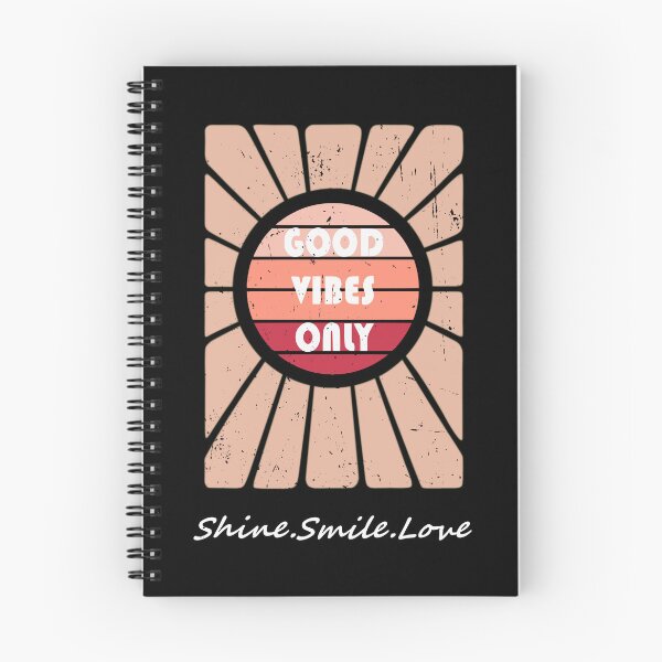 Item preview, Good Vibes Only Positive Vibrations Peach Pink designed and sold by ShineSmileLove.