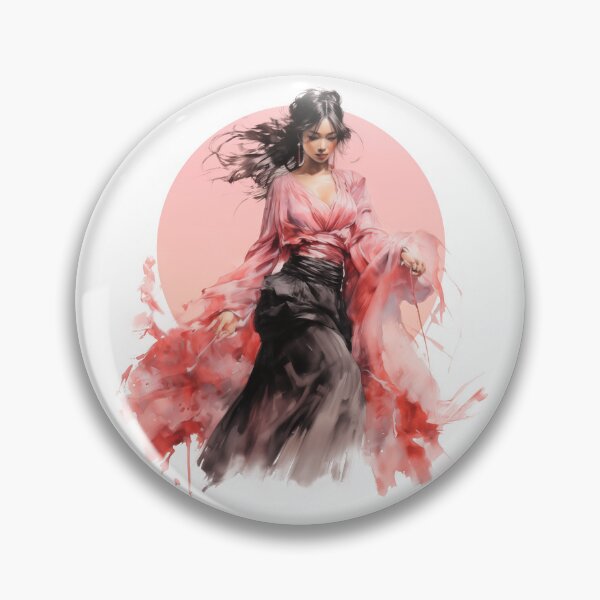 Item preview, Japanese girl dancing - Watercolor  designed and sold by KentKen.