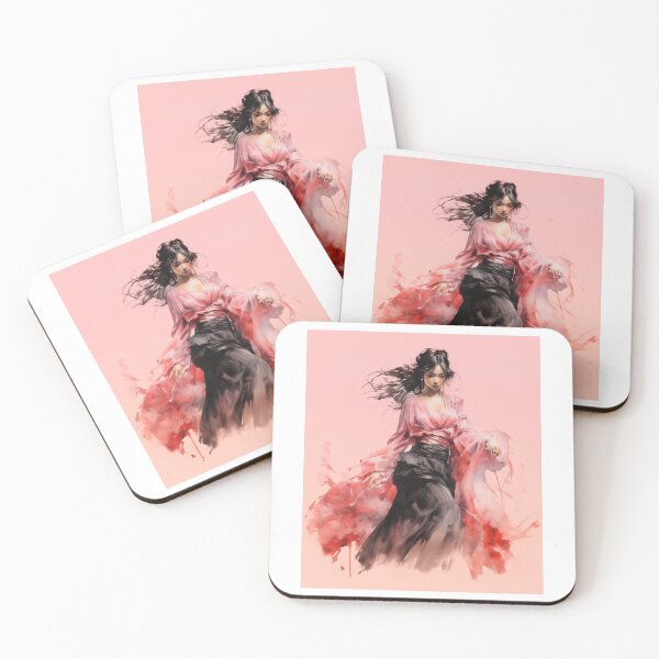 Item preview, Japanese girl dancing - Watercolor  designed and sold by KentKen.
