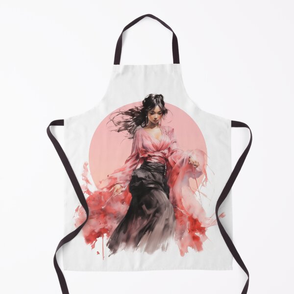 Item preview, Japanese girl dancing - Watercolor designed and sold by KentKen.