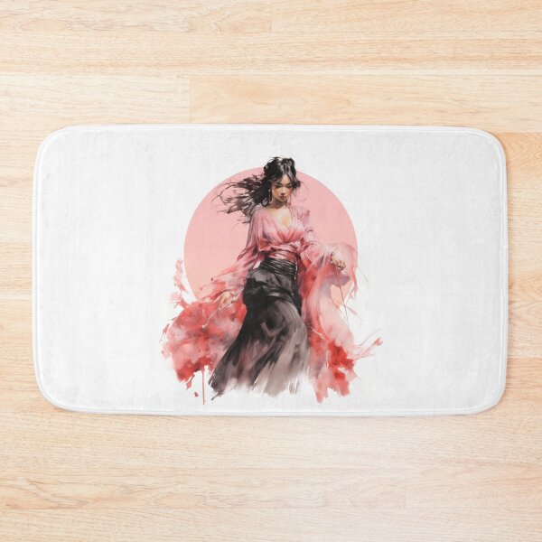 Item preview, Japanese girl dancing - Watercolor  designed and sold by KentKen.