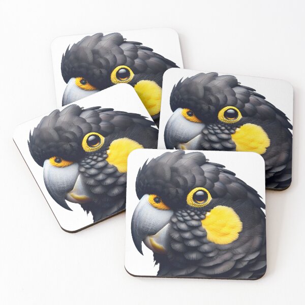 Item preview, Yellow-Tailed Black Cockatoo Close up designed and sold by Truck Stop One.