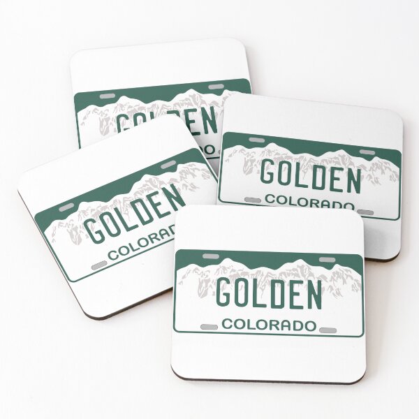 Item preview, Golden Colorado License Plate designed and sold by Decal Mania.