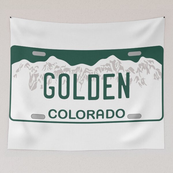 Item preview, Golden Colorado License Plate designed and sold by Decal Mania.