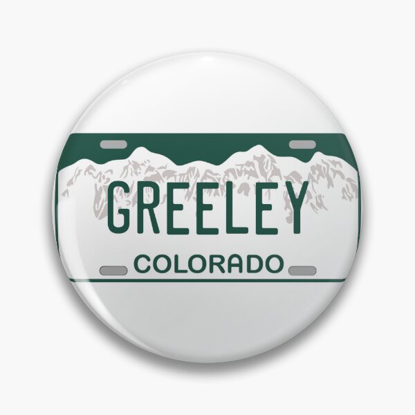 Item preview, Greeley Colorado License Plate designed and sold by Decal Mania.