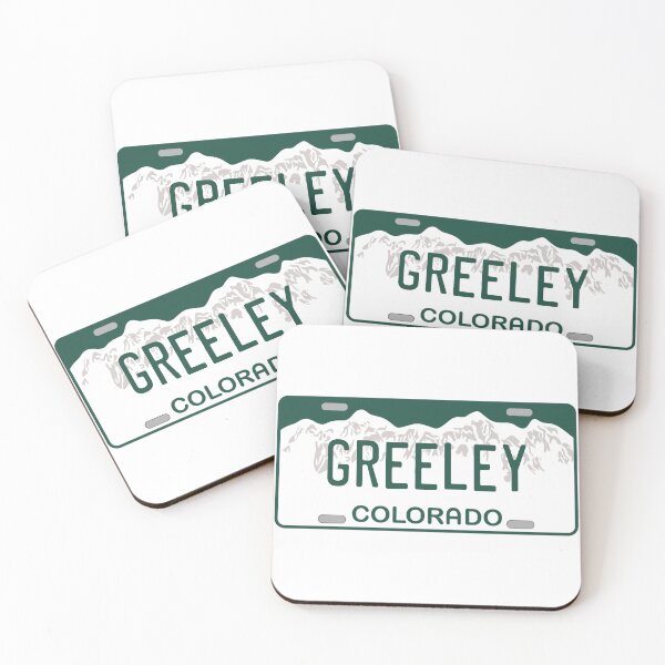 Item preview, Greeley Colorado License Plate designed and sold by Decal Mania.