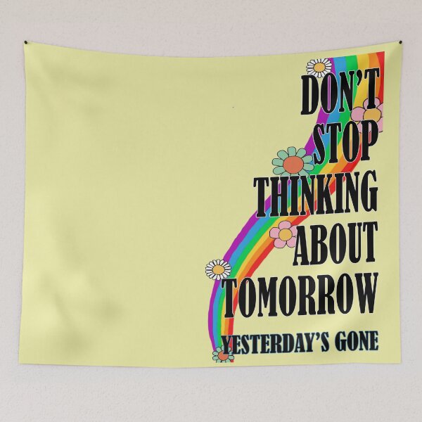 Item preview, Don't Stop Thinking About Tomorrow designed and sold by CubingGenius.