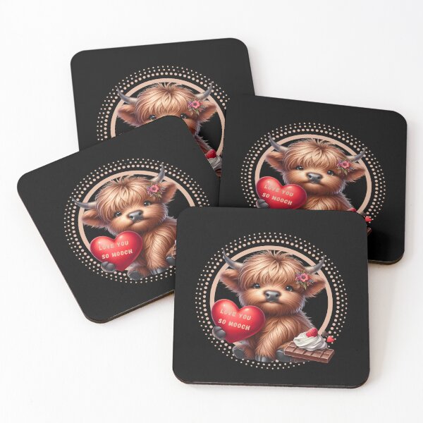 Item preview,  Valentine highland cow designed and sold by MilkyForest.