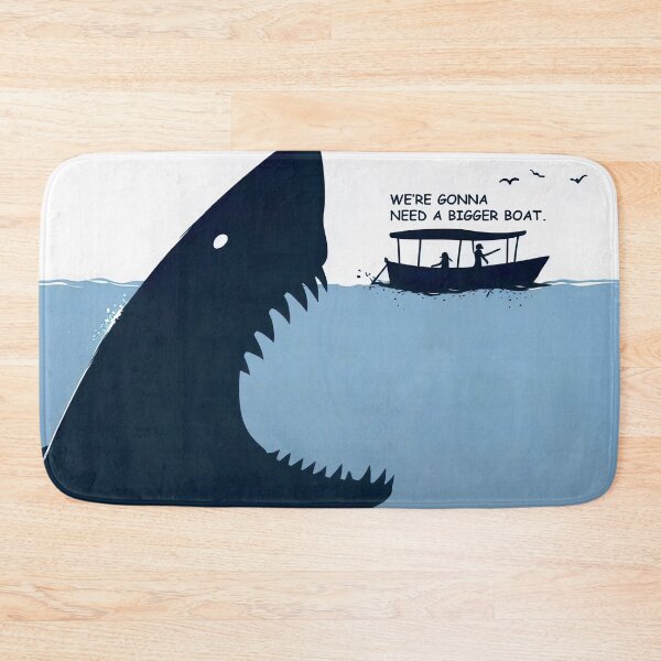 Item preview, Oceanic Thriller - Epic Shark Encounter with Iconic Jaws Quote designed and sold by MnDShirts.