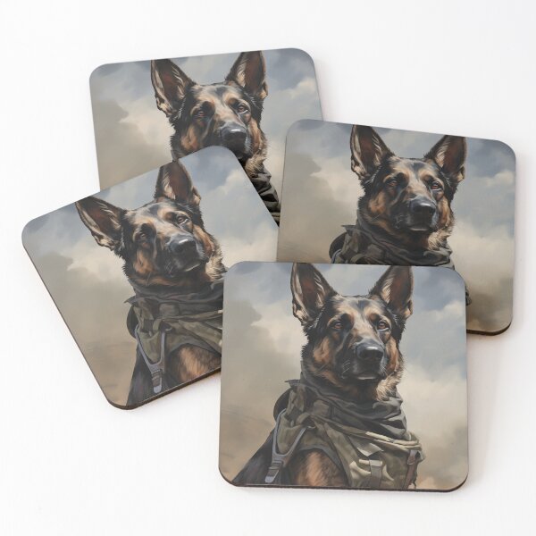 Item preview, Military German Shepherd Painting designed and sold by Samuelsboro.